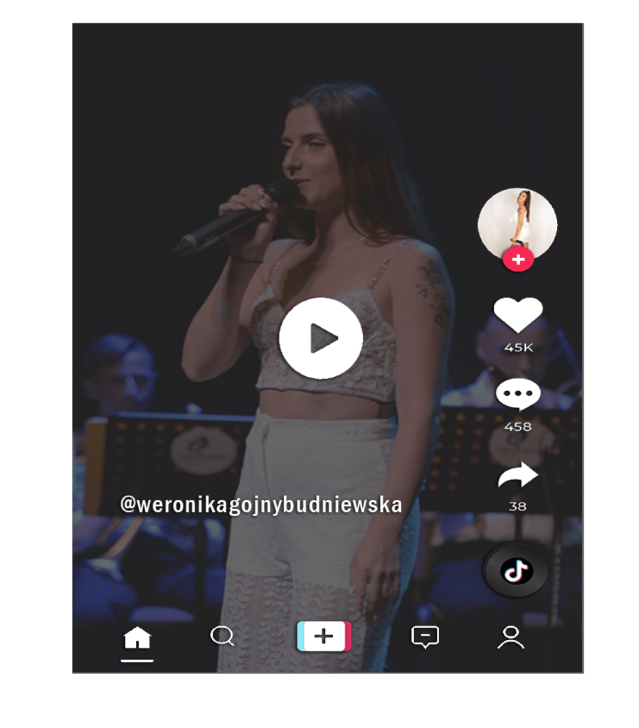 Odnośnik do profilu artystki na tik toku